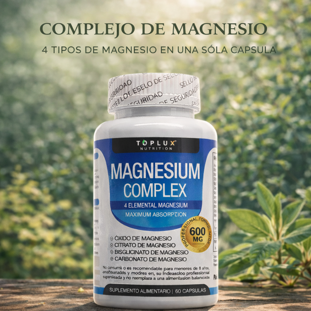 Magnesium Complex 4 Mag™  600mg - 4 tipos de magnesio en una sola cápsula para máxima absorción